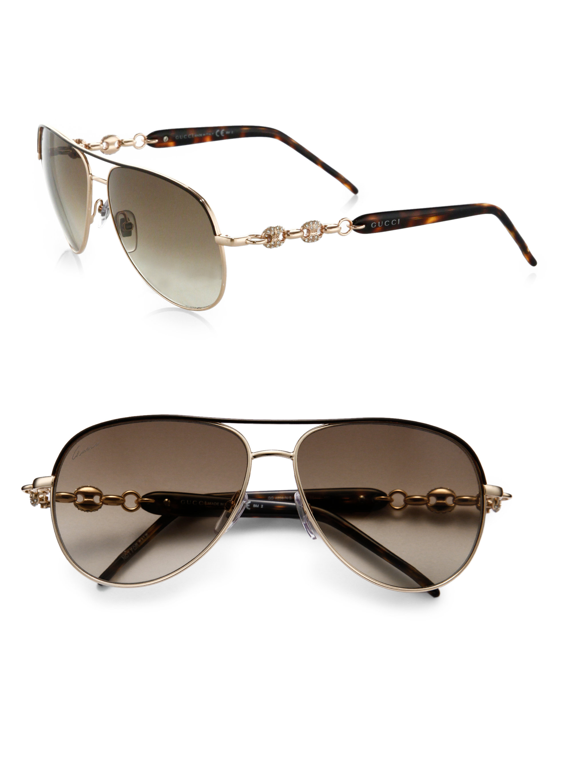 gucci marina chain sunglasses
