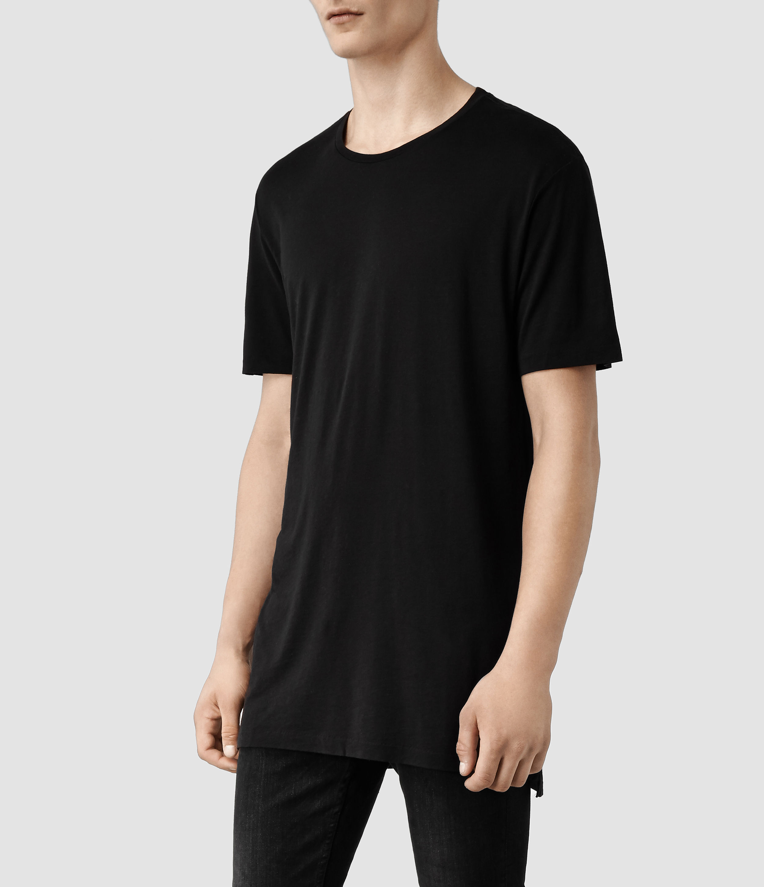 Lyst - Allsaints Tower Crew T-Shirt in Black for Men