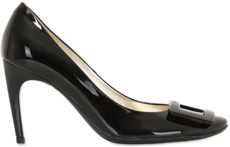 roger vivier belle de nuit patent leather pumps