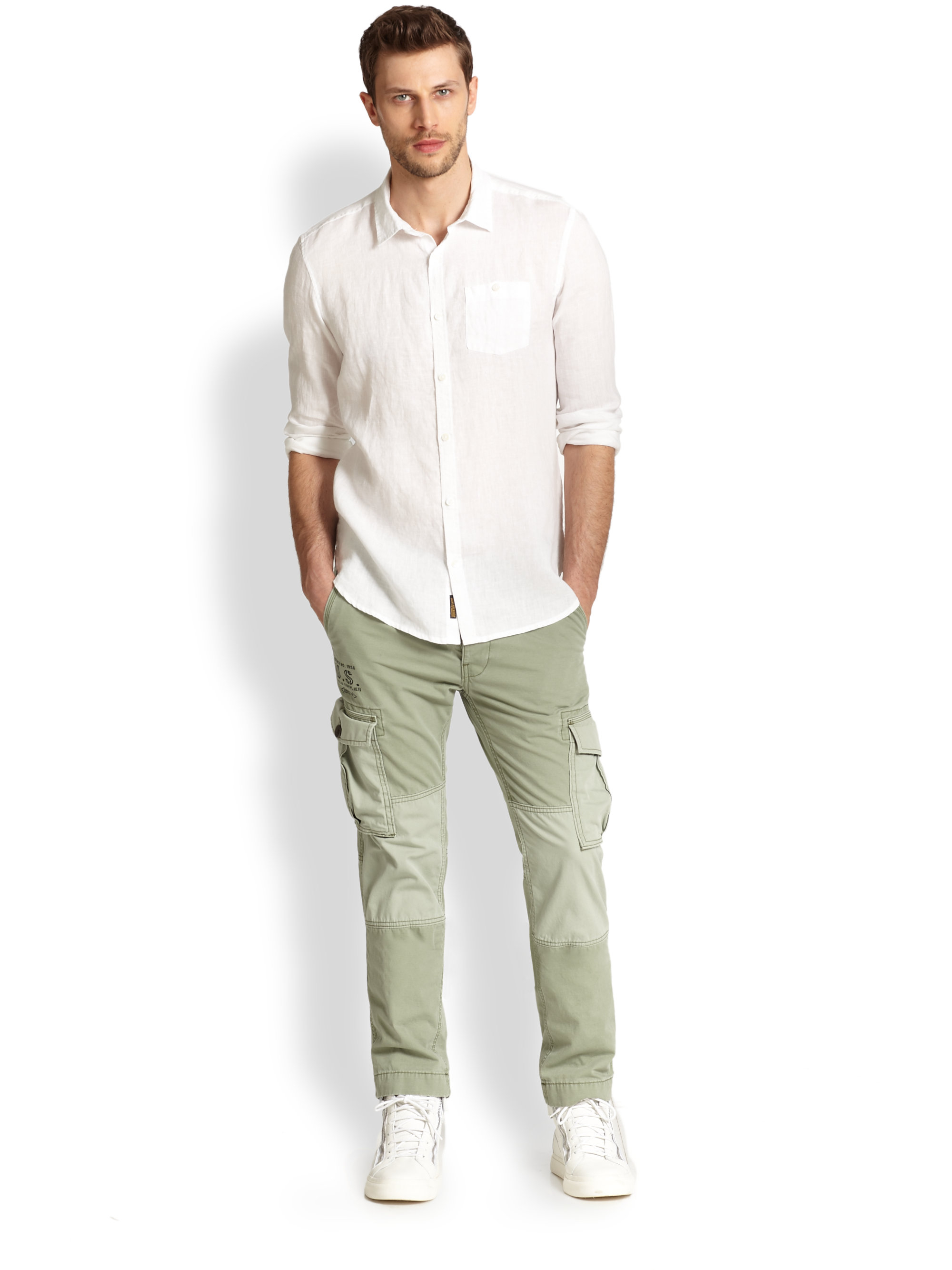 True religion Special Ops Cargo Pants in Green for Men | Lyst
