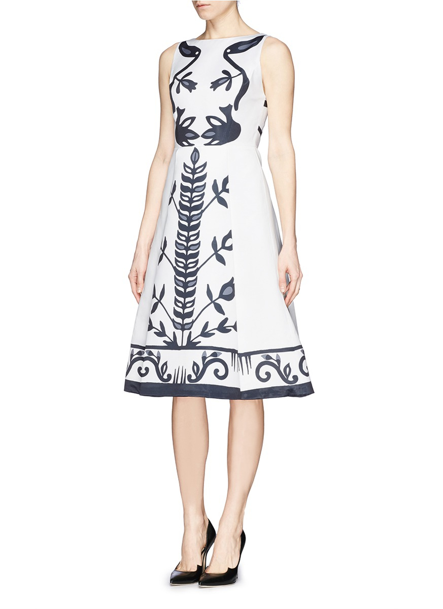 alice and olivia blue gown