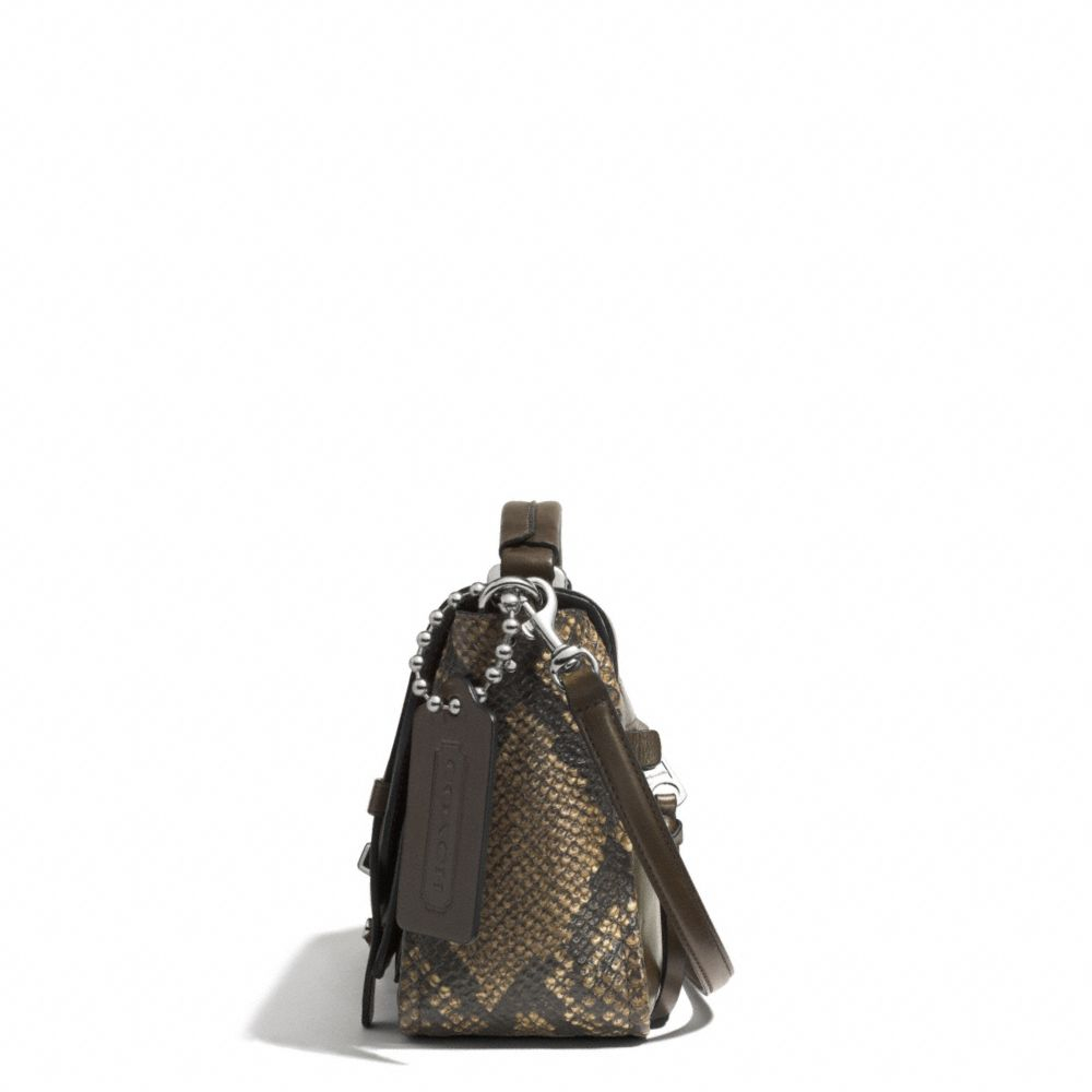 Lyst Coach Bleecker Mini Brooklyn Messenger Bag In Python Embossed