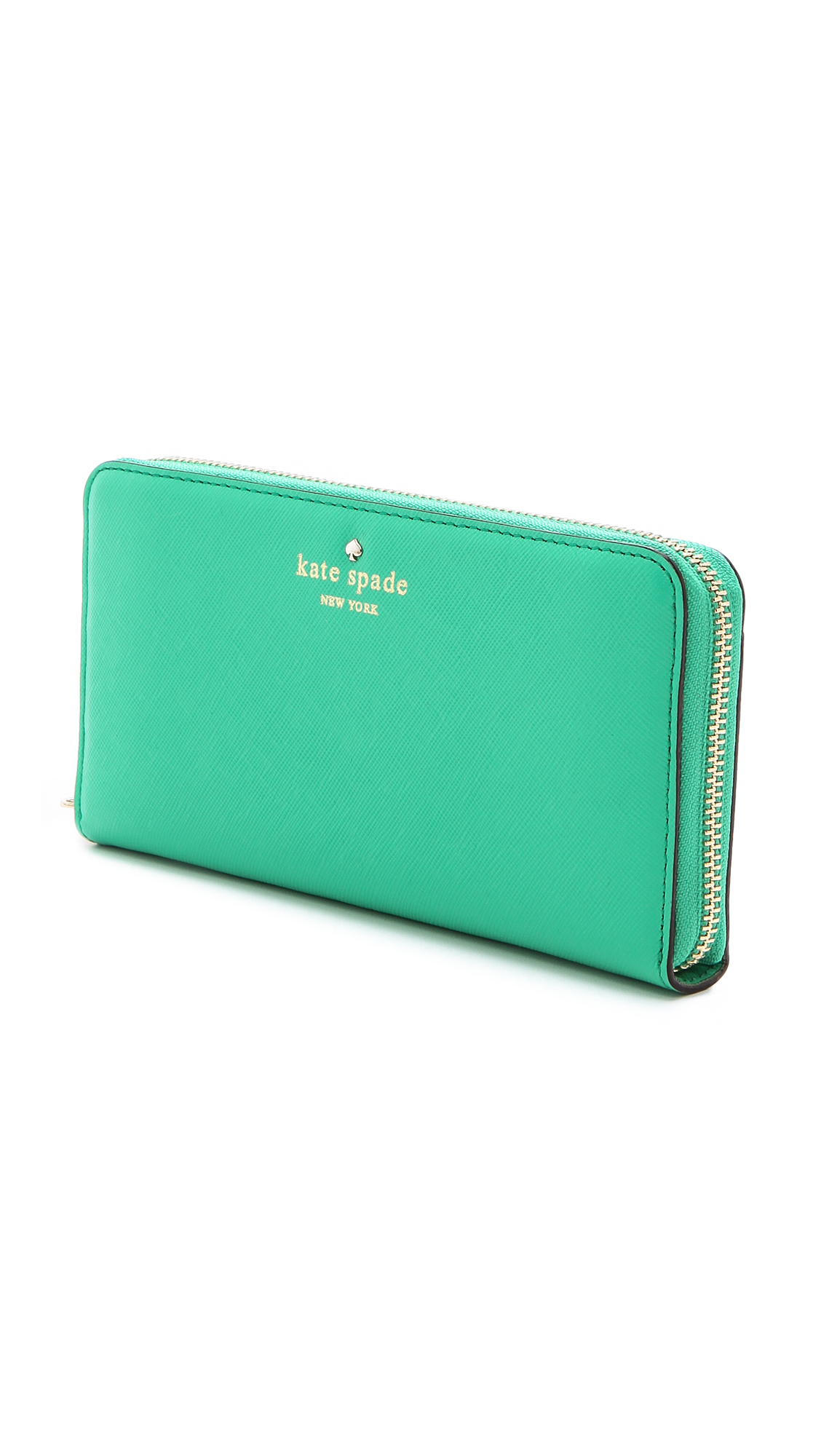Kate Spade Lacey Continental Wallet in Green - Lyst