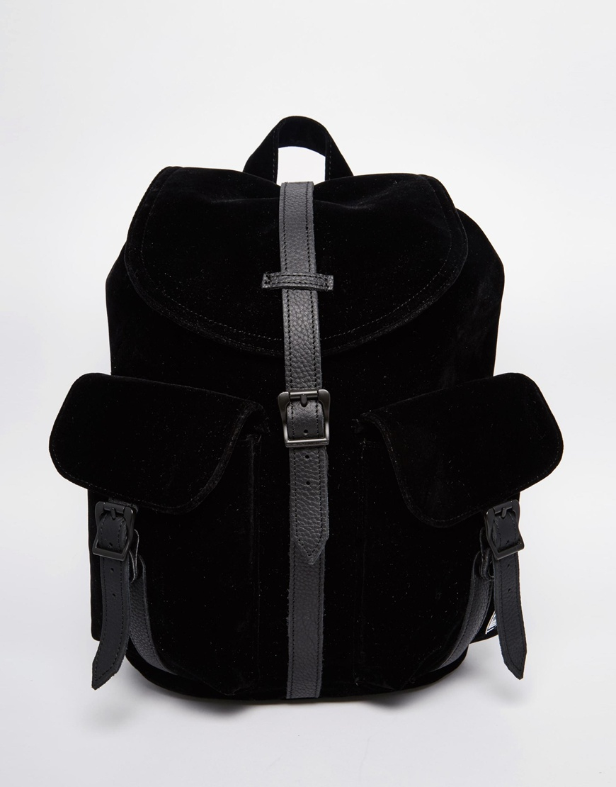 herschel black backpack women's