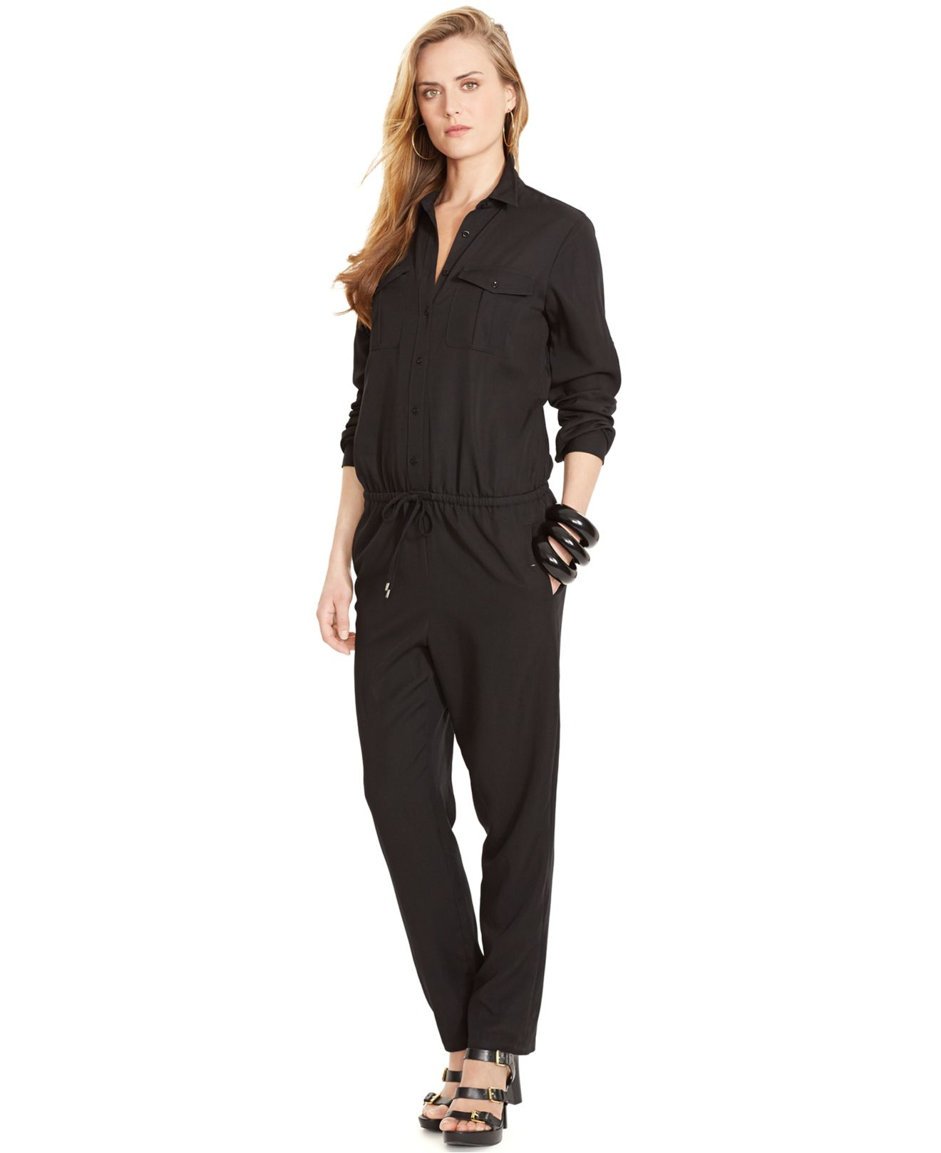 ralph lauren long sleeve jumpsuit