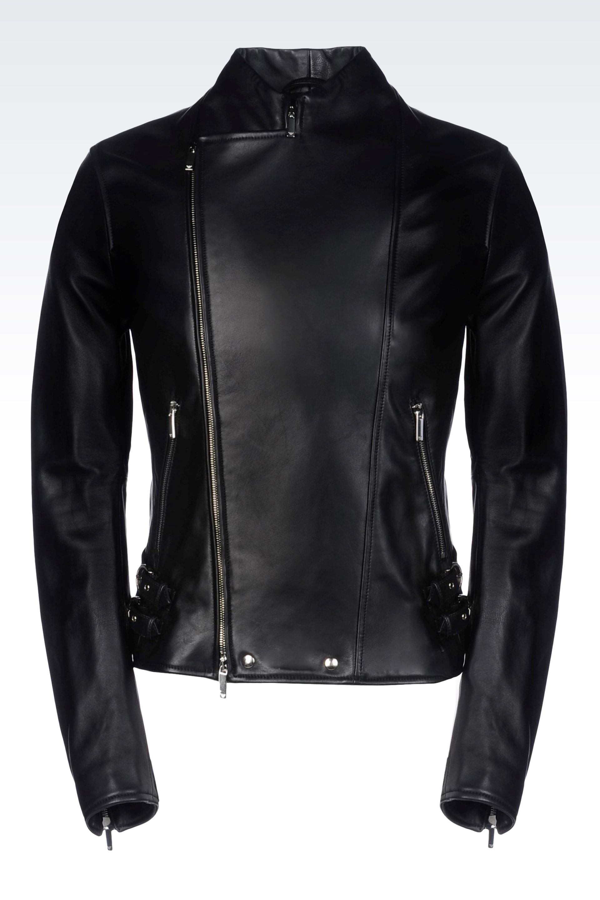 Emporio Armani Blouson In Napa Lambskin In Black For Men Lyst