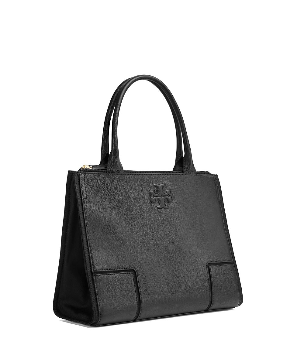 Trend Mini Leather Tote Bag in Black - Tory Burch