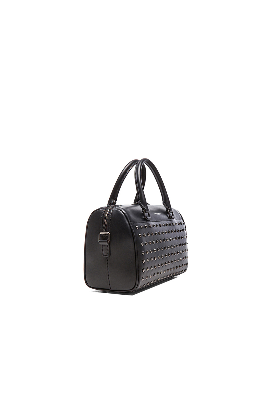 Saint Laurent Leather Studded Baby Duffle Bag in Black - Lyst