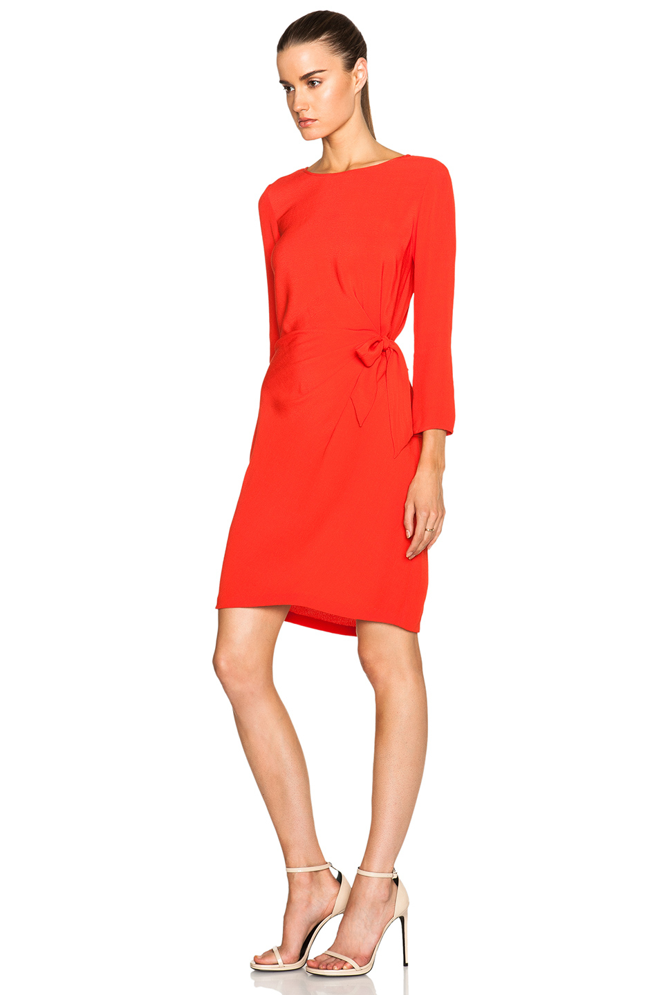 Lyst Diane Von Furstenberg Zoe Dress In Red Gallery