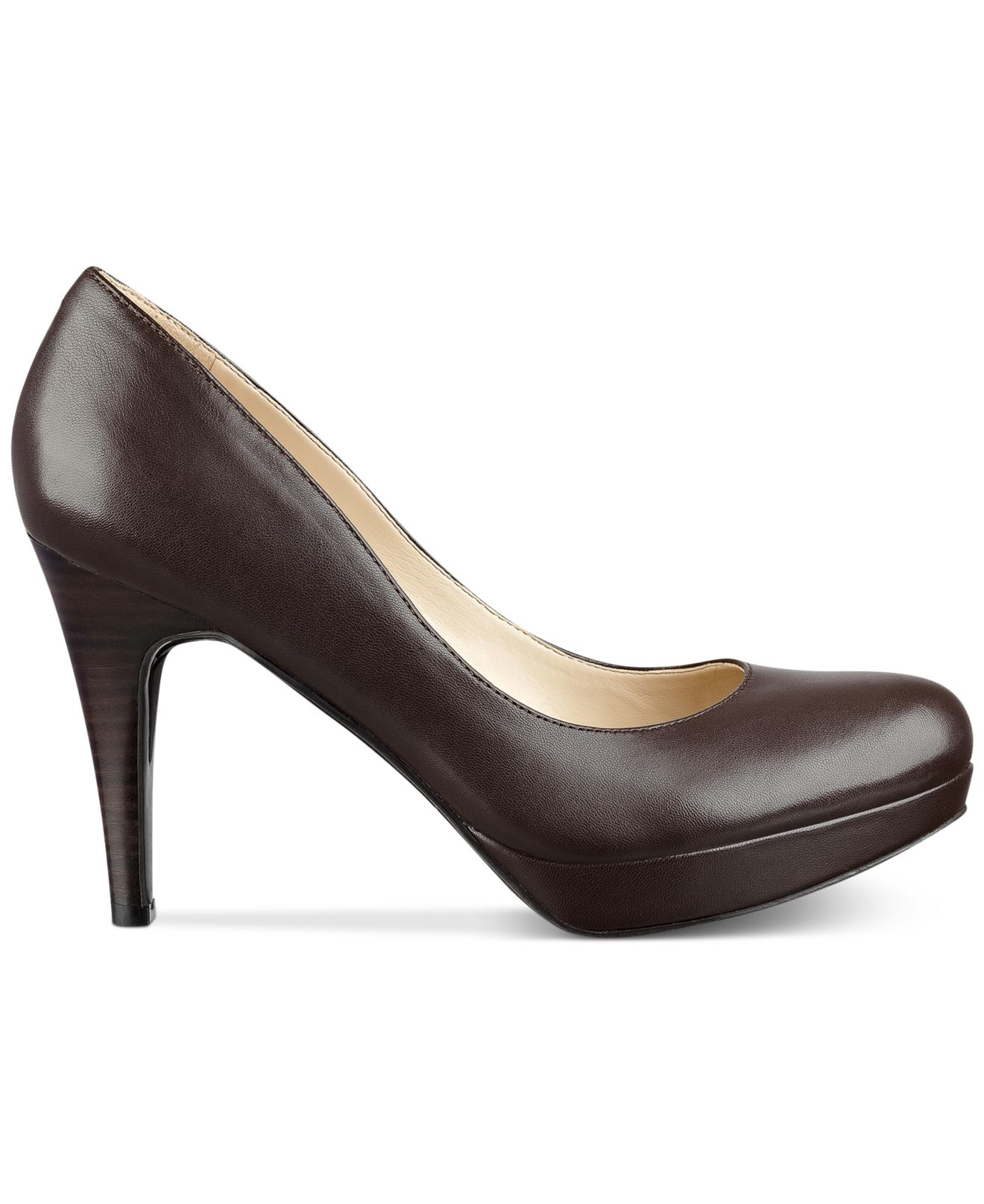macy's brown pumps