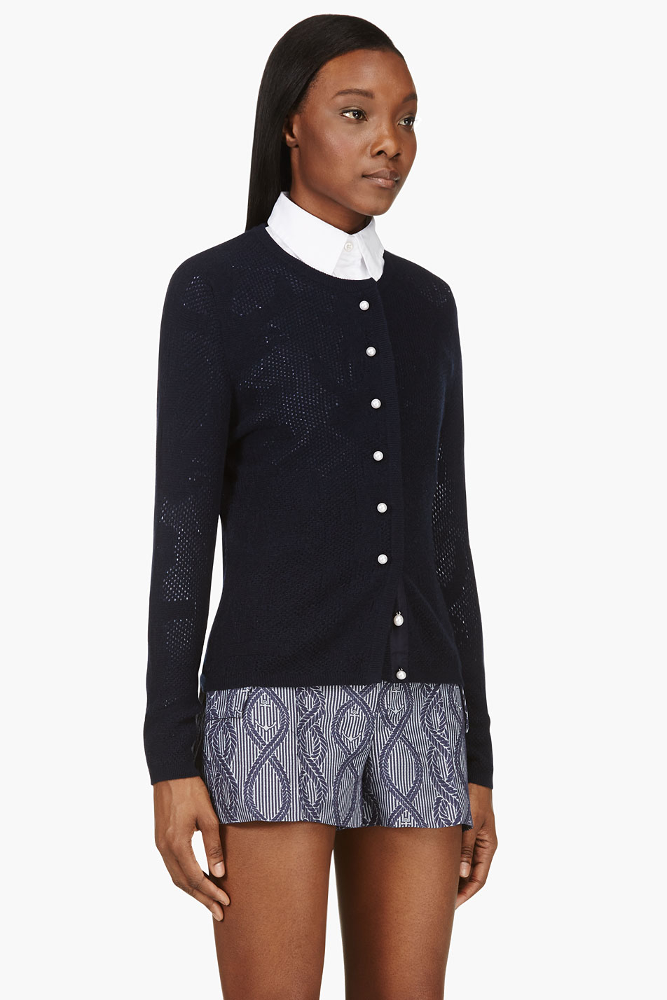 navy cashmere cardigans