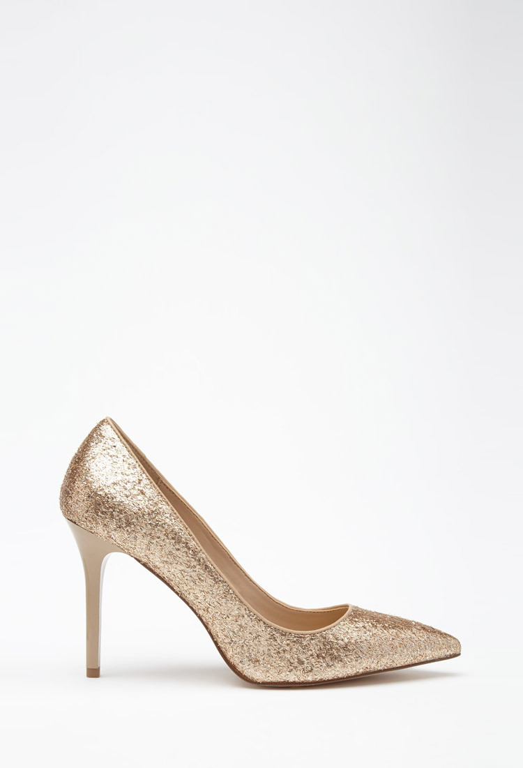 forever 21 gold heels cheap online