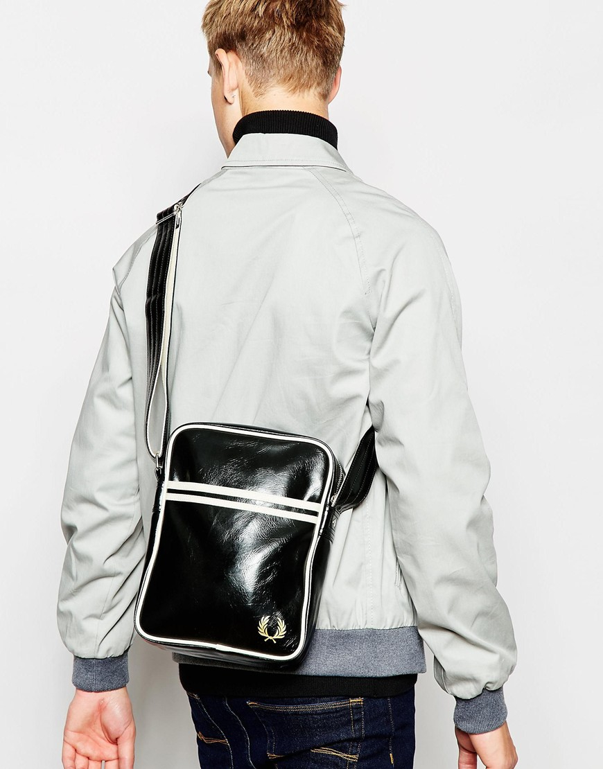 Fred Perry Classic Flight Bag in Black for Men - Lyst