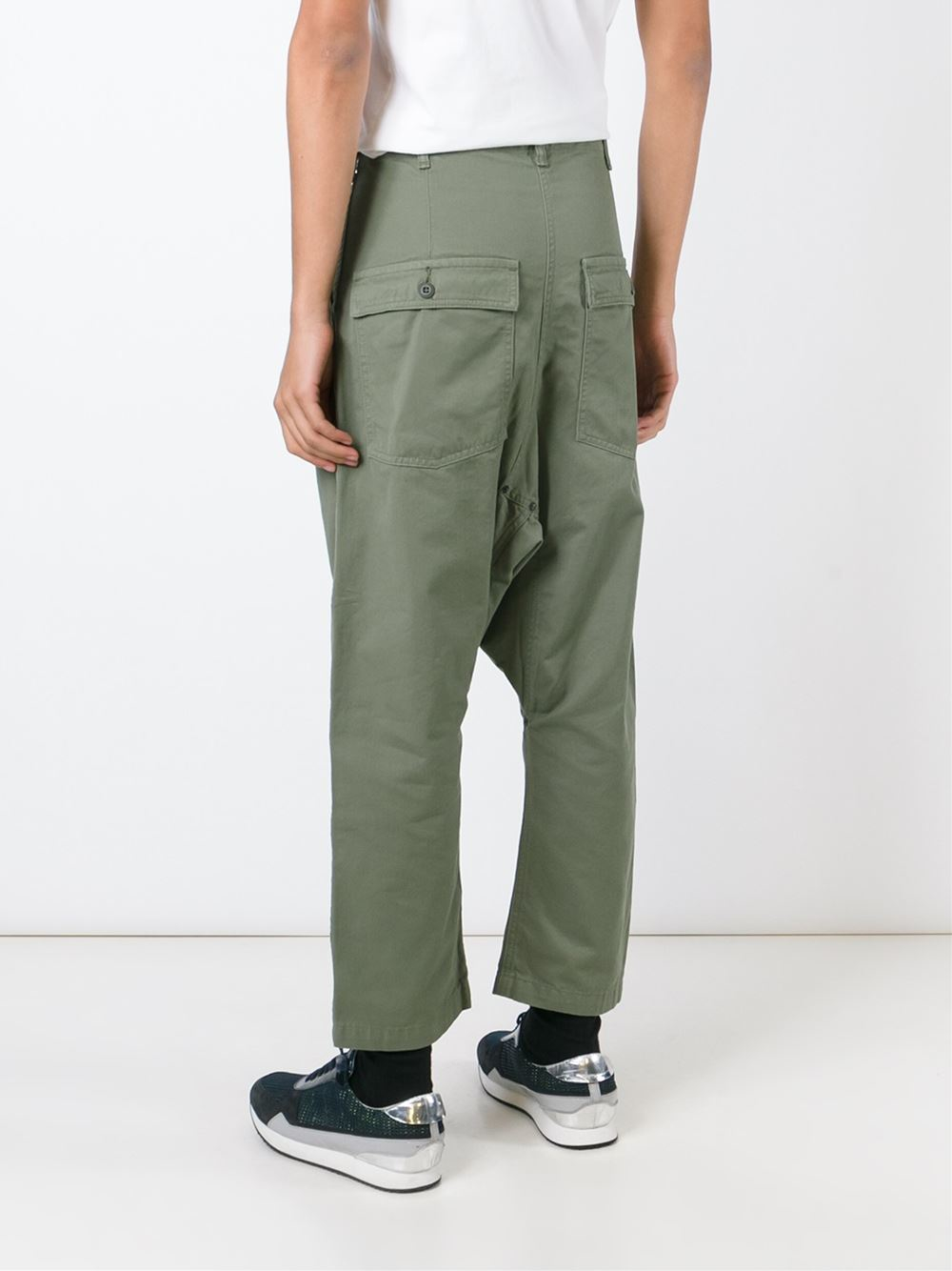 Comme des Garçons Drop-crotch Trousers in Green for Men | Lyst