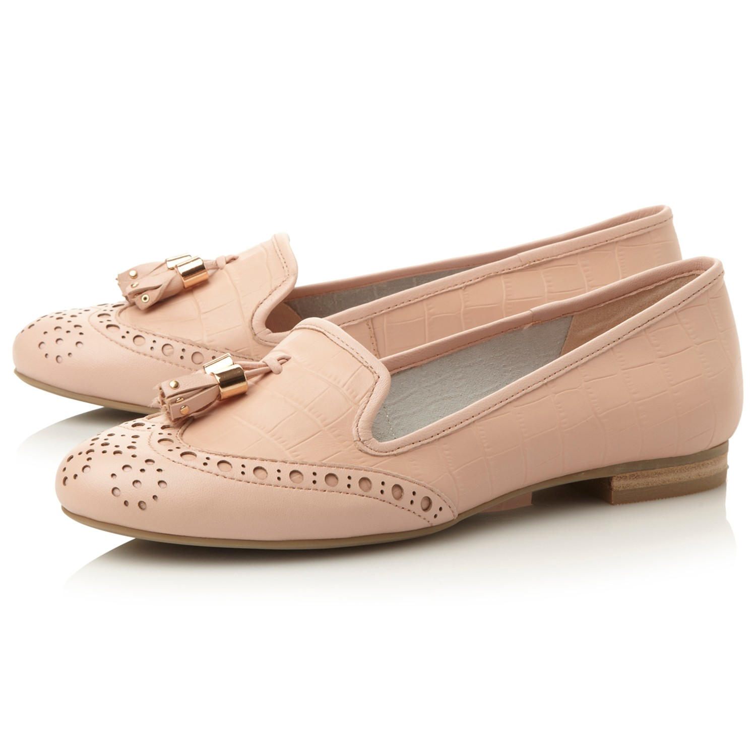 dune loki flat tassel loafers
