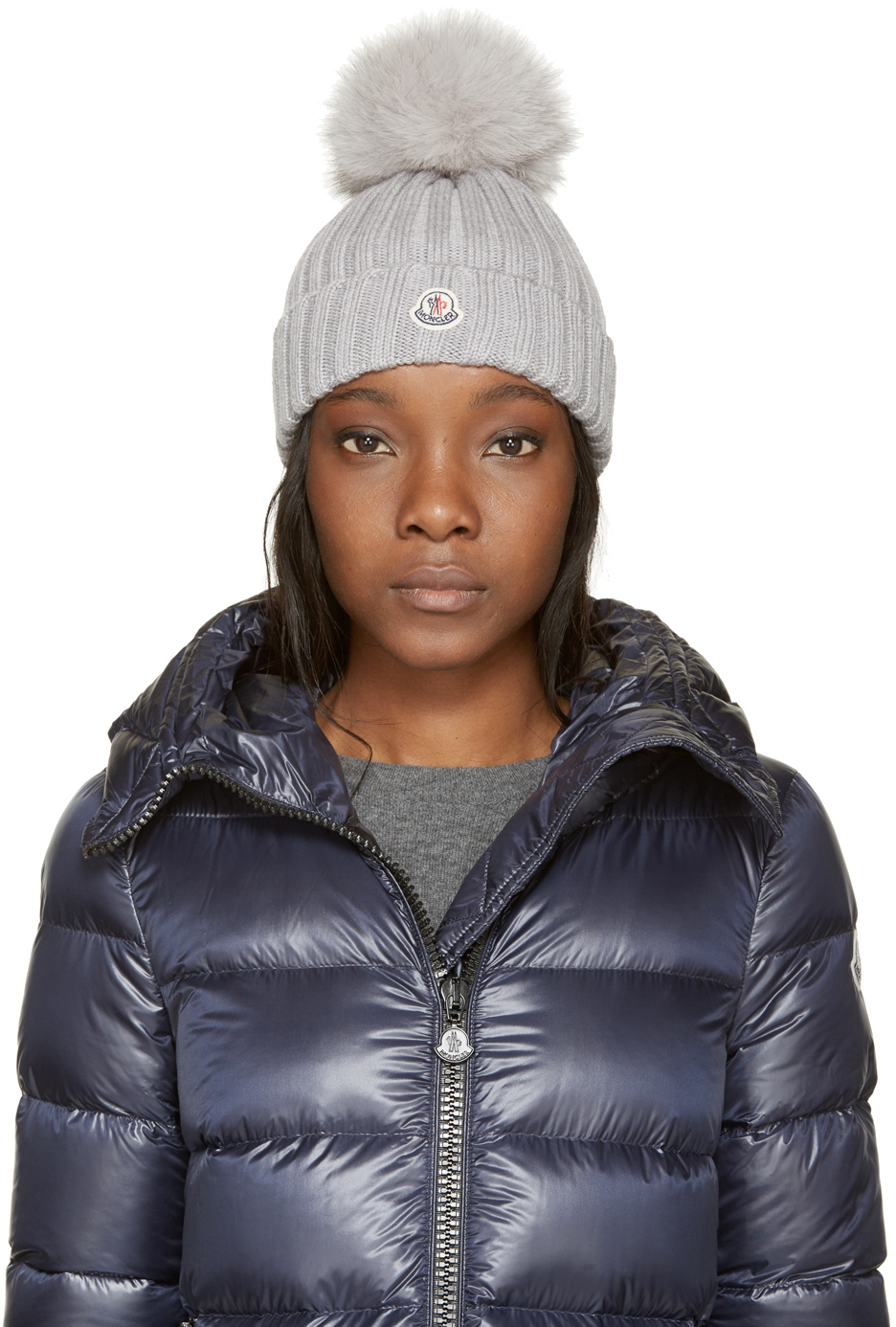 moncler hat grey