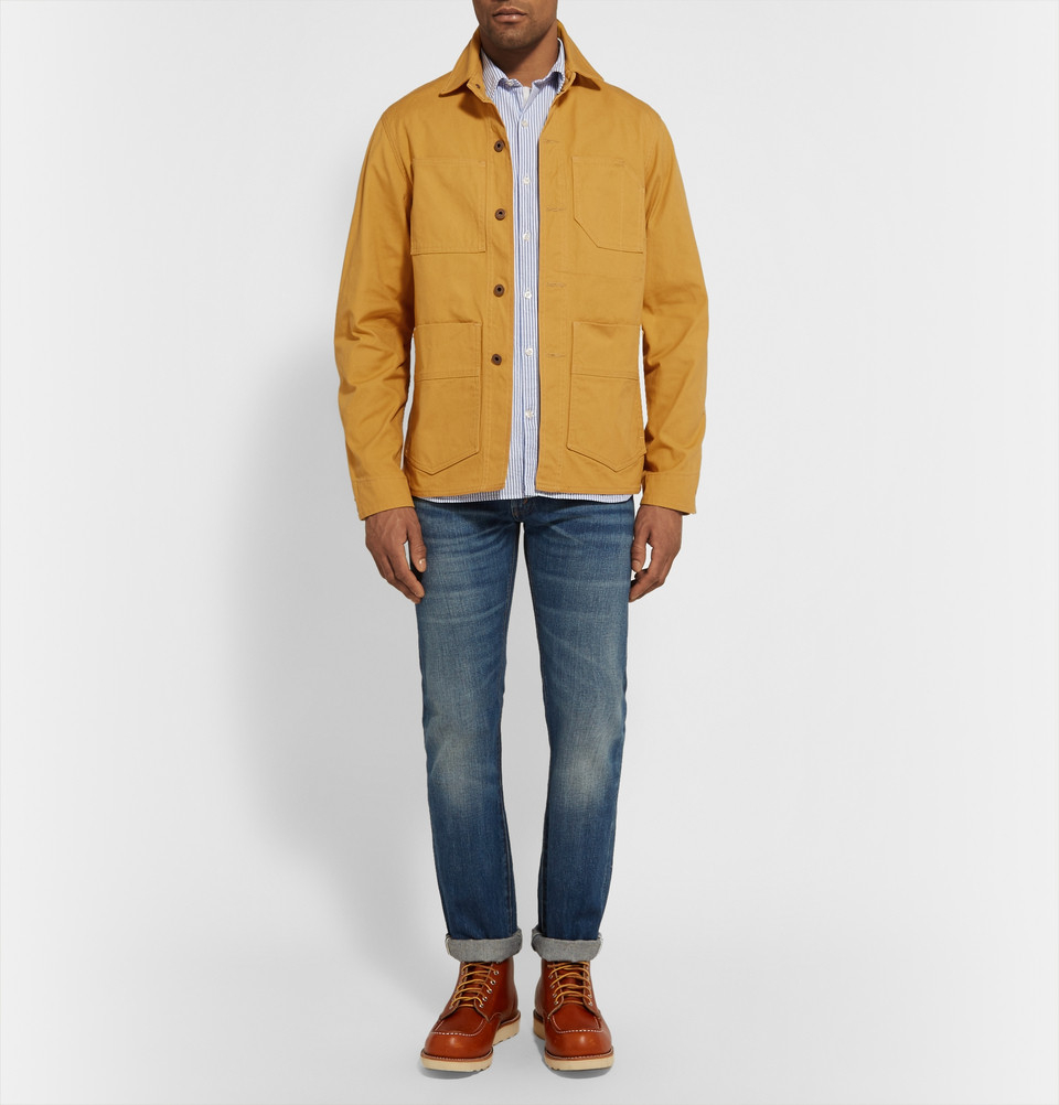 yellow chore jacket