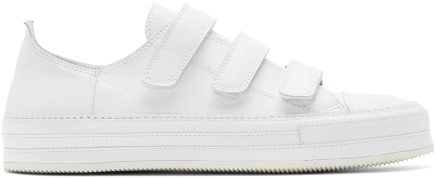 leather velcro sneakers