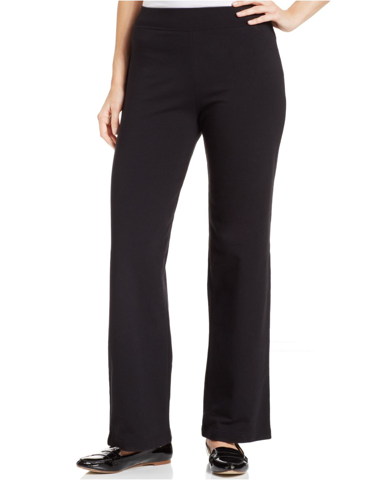 Jones New York Signature Petite French Terry Lounge Pants in Black - Lyst