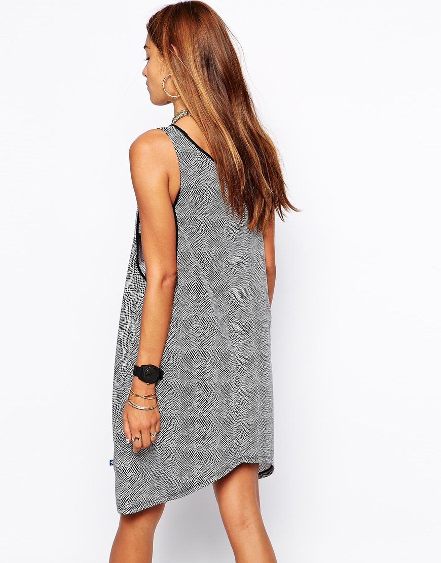 adidas Originals Lakers Dress in Grey (Gray) - Lyst