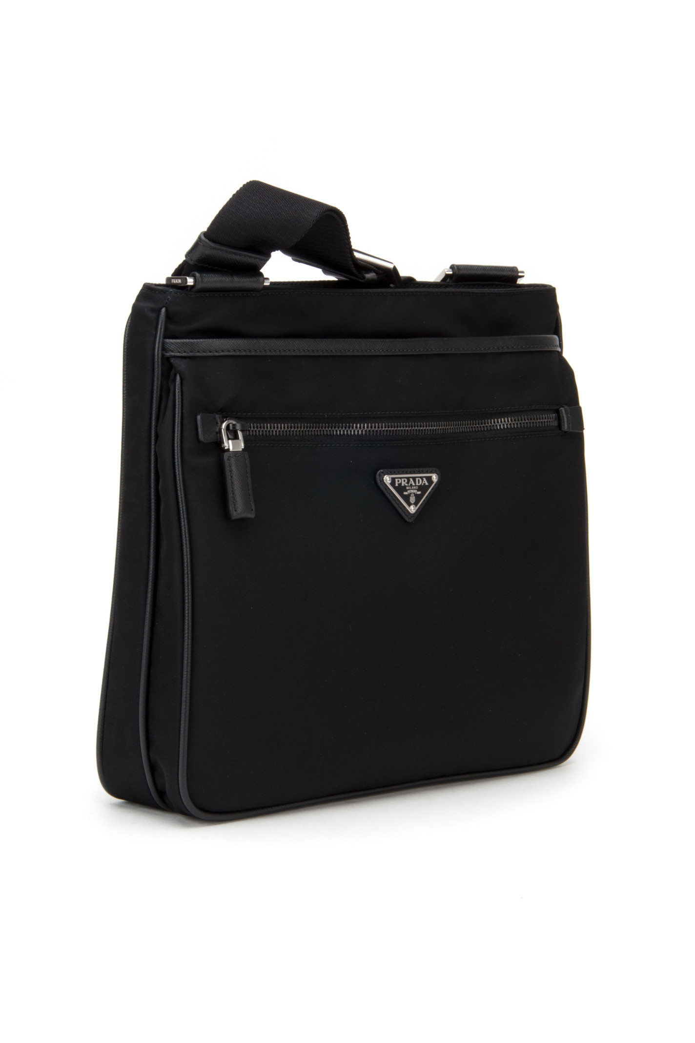 Prada Borsa Viaggio Tessuto+saffiano in Black for Men (NERO) | Lyst  