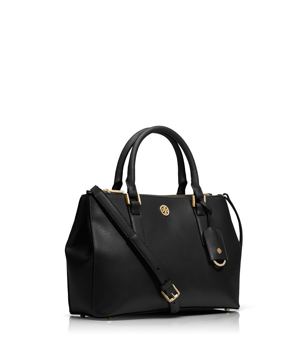 tory burch double zip tote