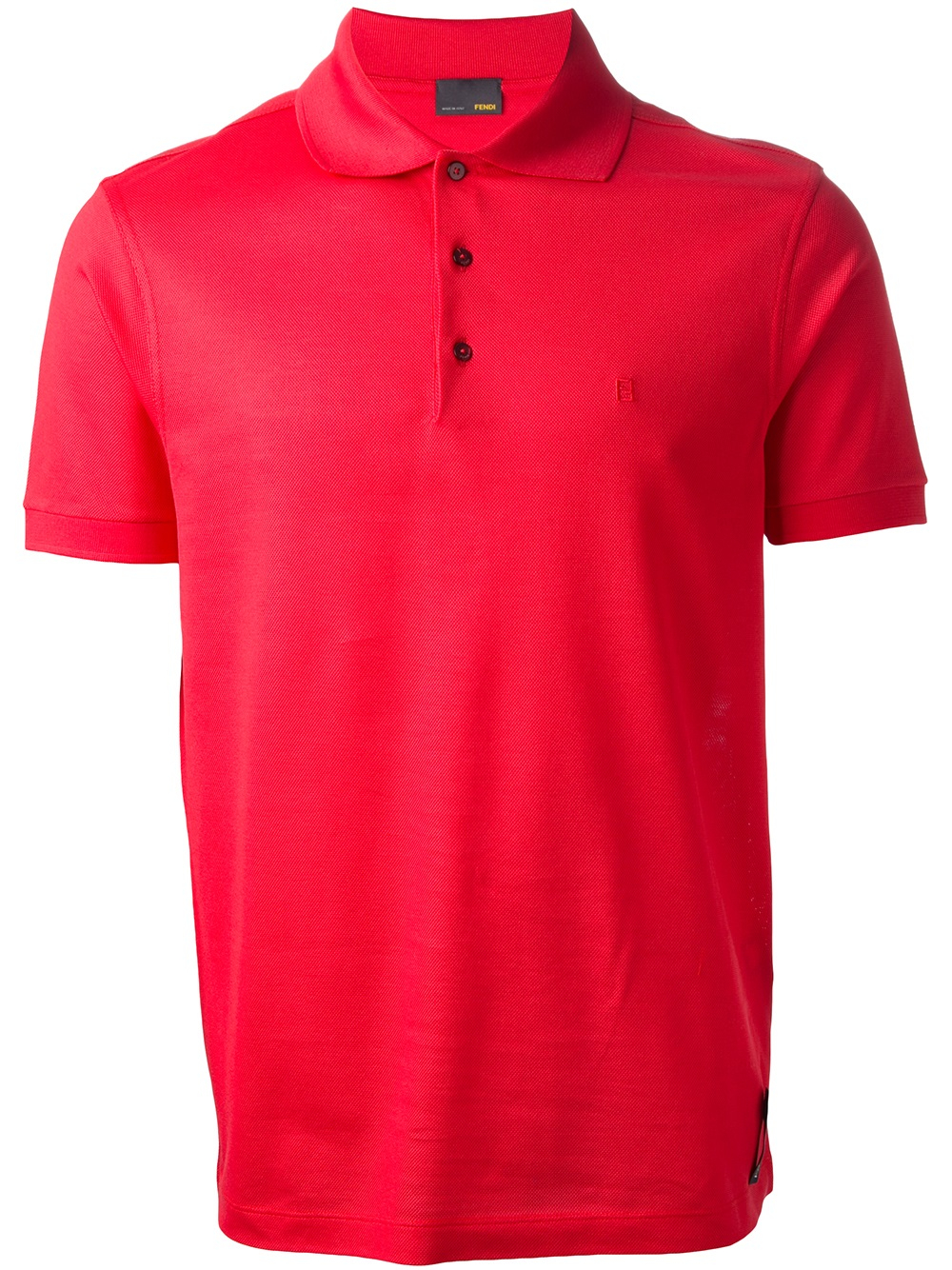 Fendi Classic Polo Shirt in Red for Men - Lyst