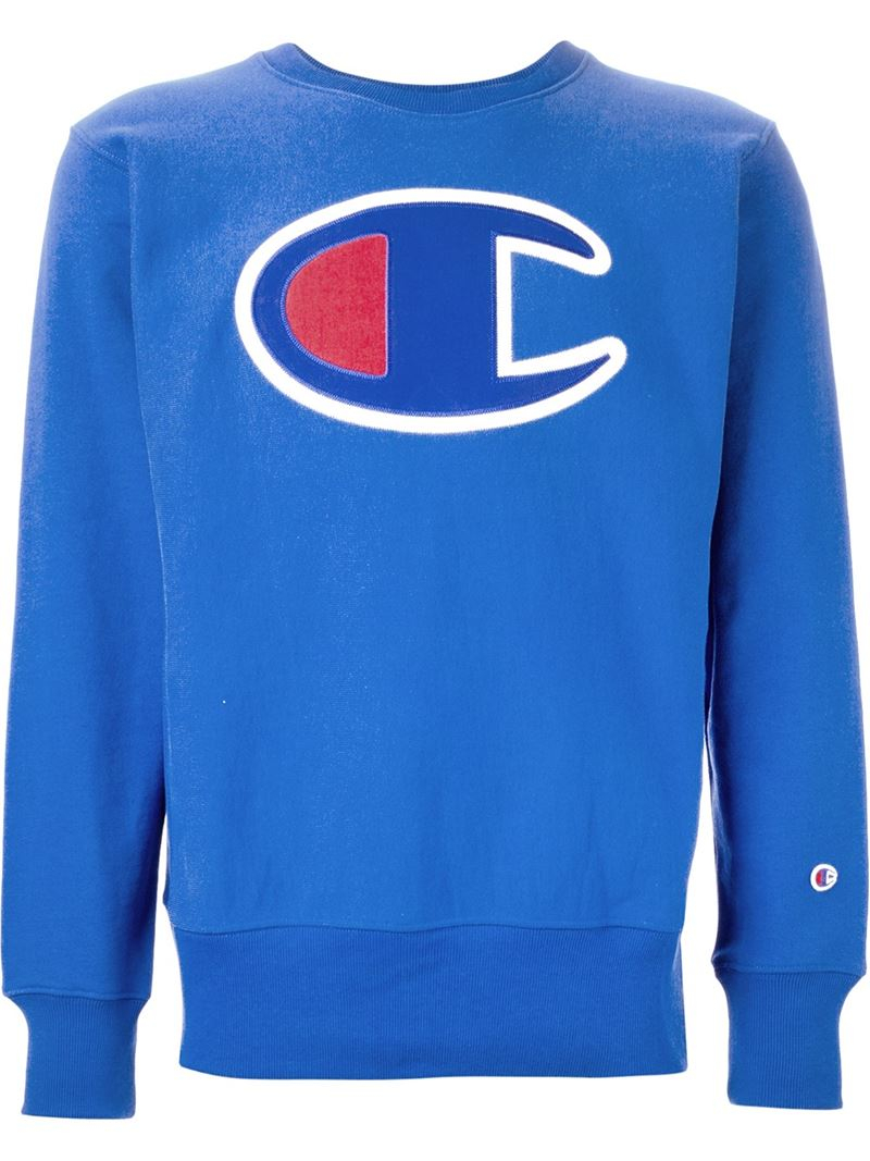 champion embroidered logo sweatshirt