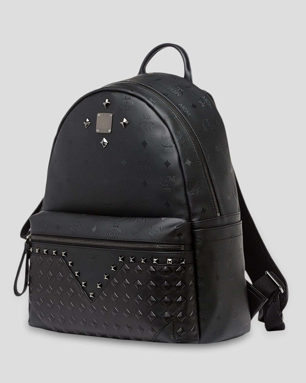 Mcm Backpack - M Moment Black Crystals Studded in Black | Lyst