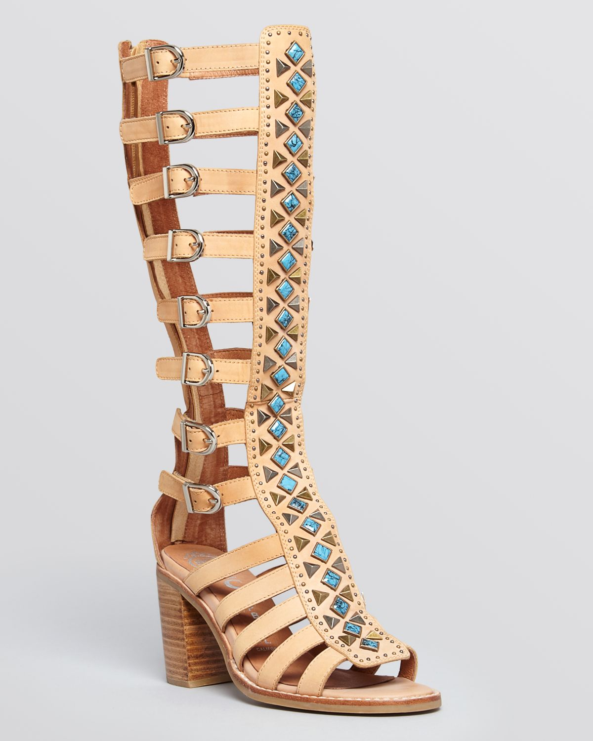 knee high gladiator wedge sandals