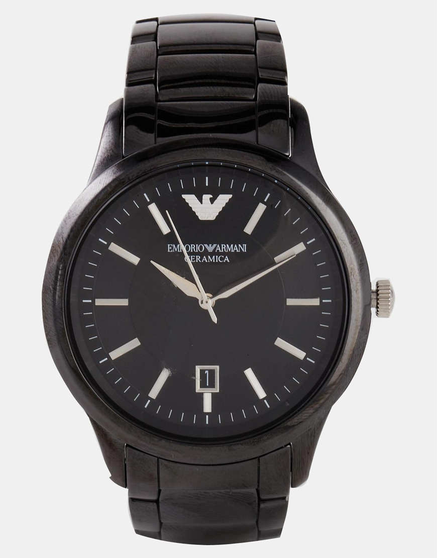 armani white ceramic watch mens