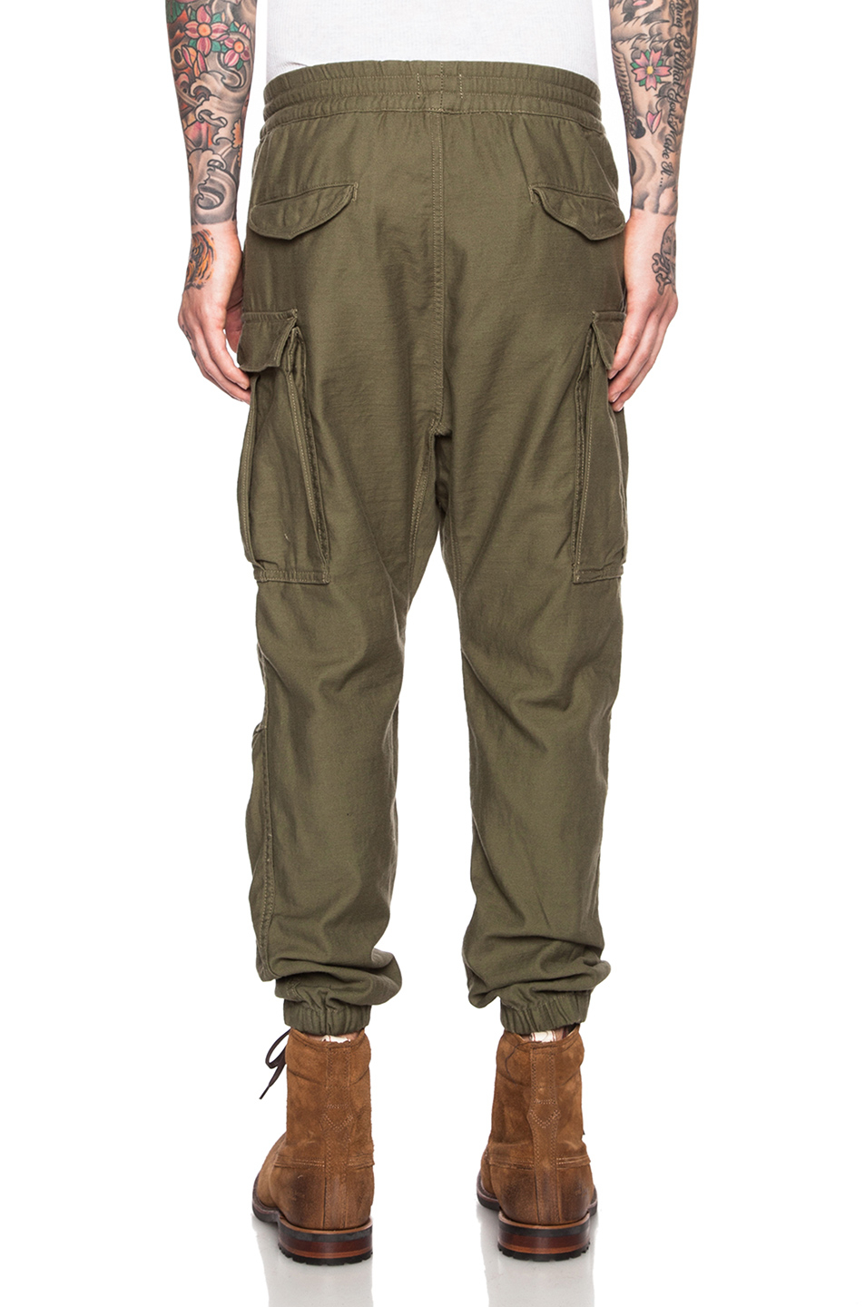 Nlst Men's Cotton Cargo Pants in Green | Lyst