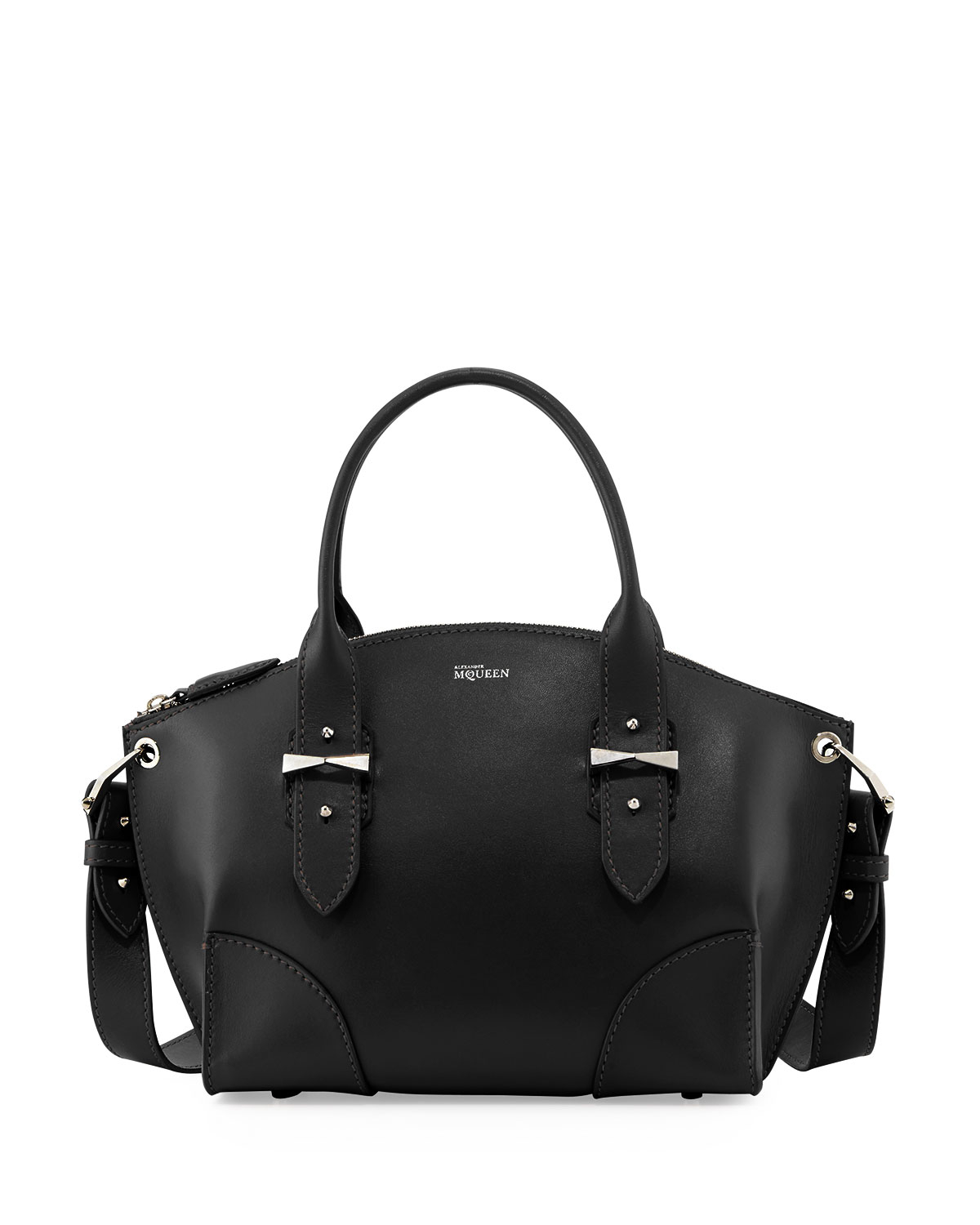 Legend Leather Satchel Bag in Black 
