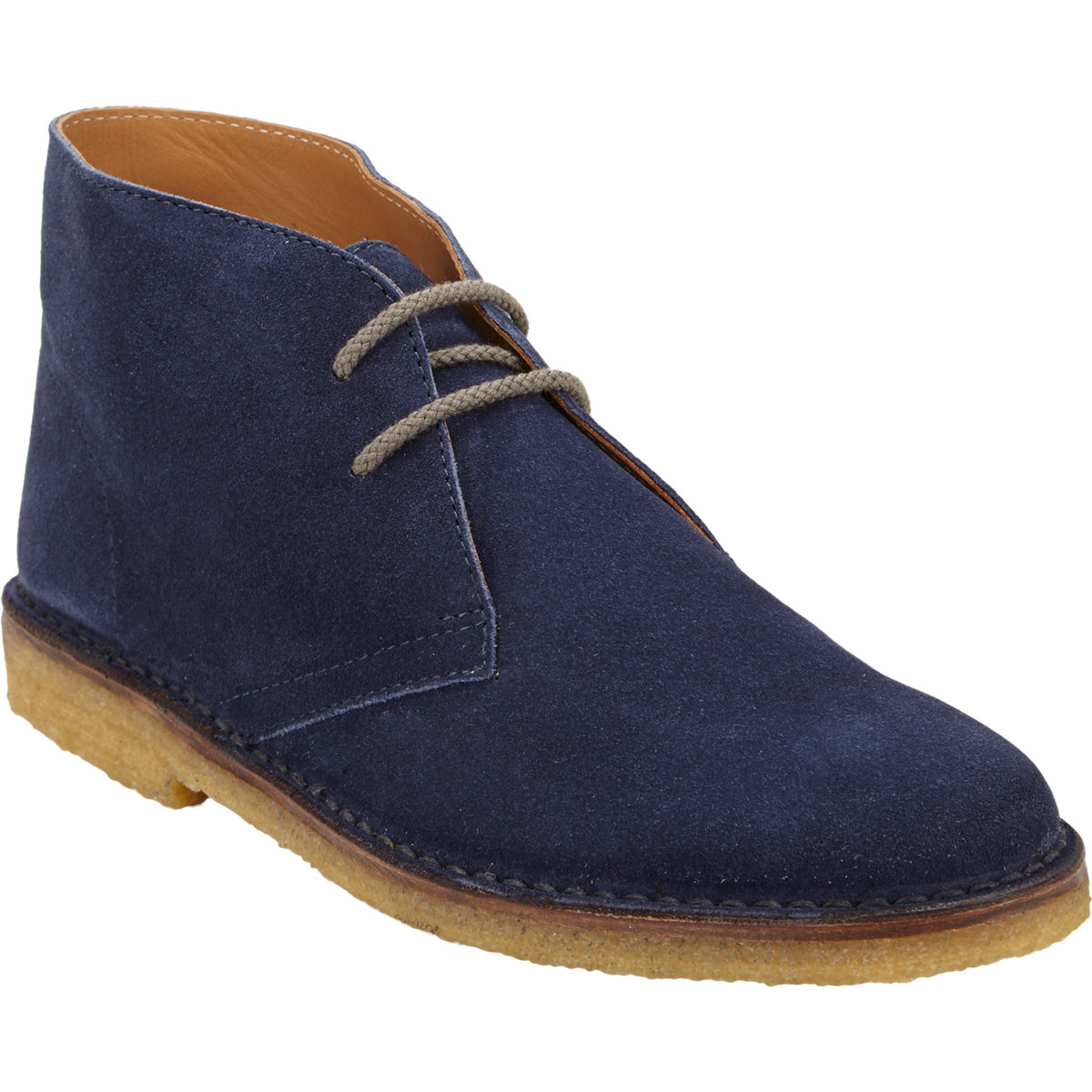 Lyst - Barneys New York Suede Desert Chukka Boots in Blue for Men