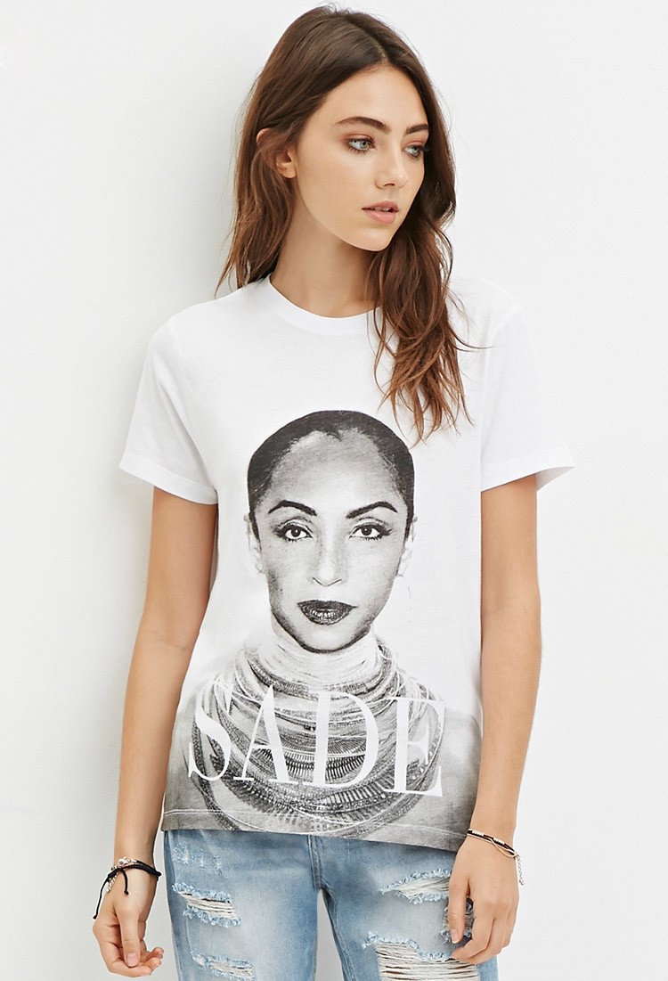 Forever 21 Sade Graphic Tee in White (WHITE/BLACK) | Lyst