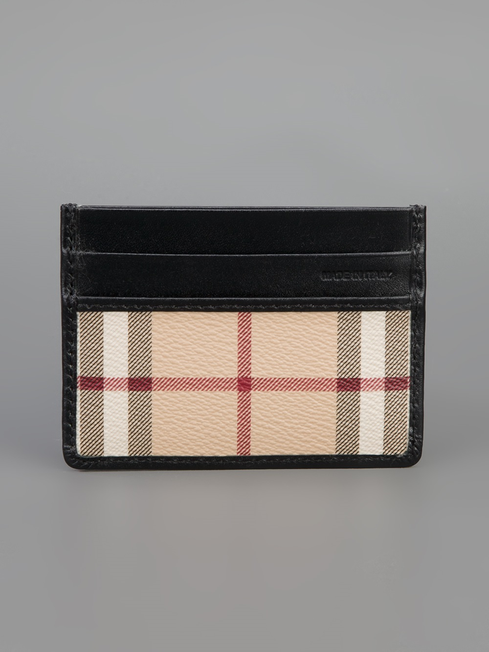 Lyst - Burberry Haymarket Checked Card Holder in Brown for Men