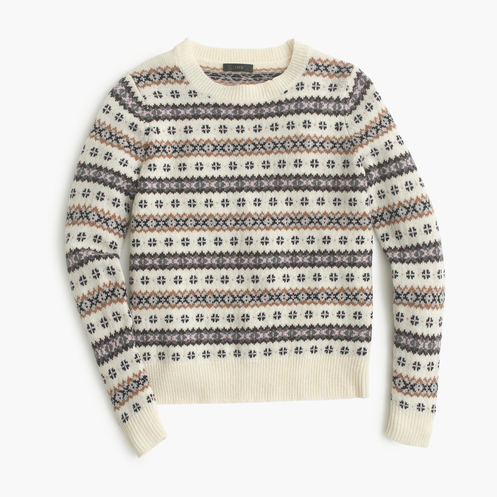 J.Crew Wool Fair Isle Crewneck Sweater | Lyst