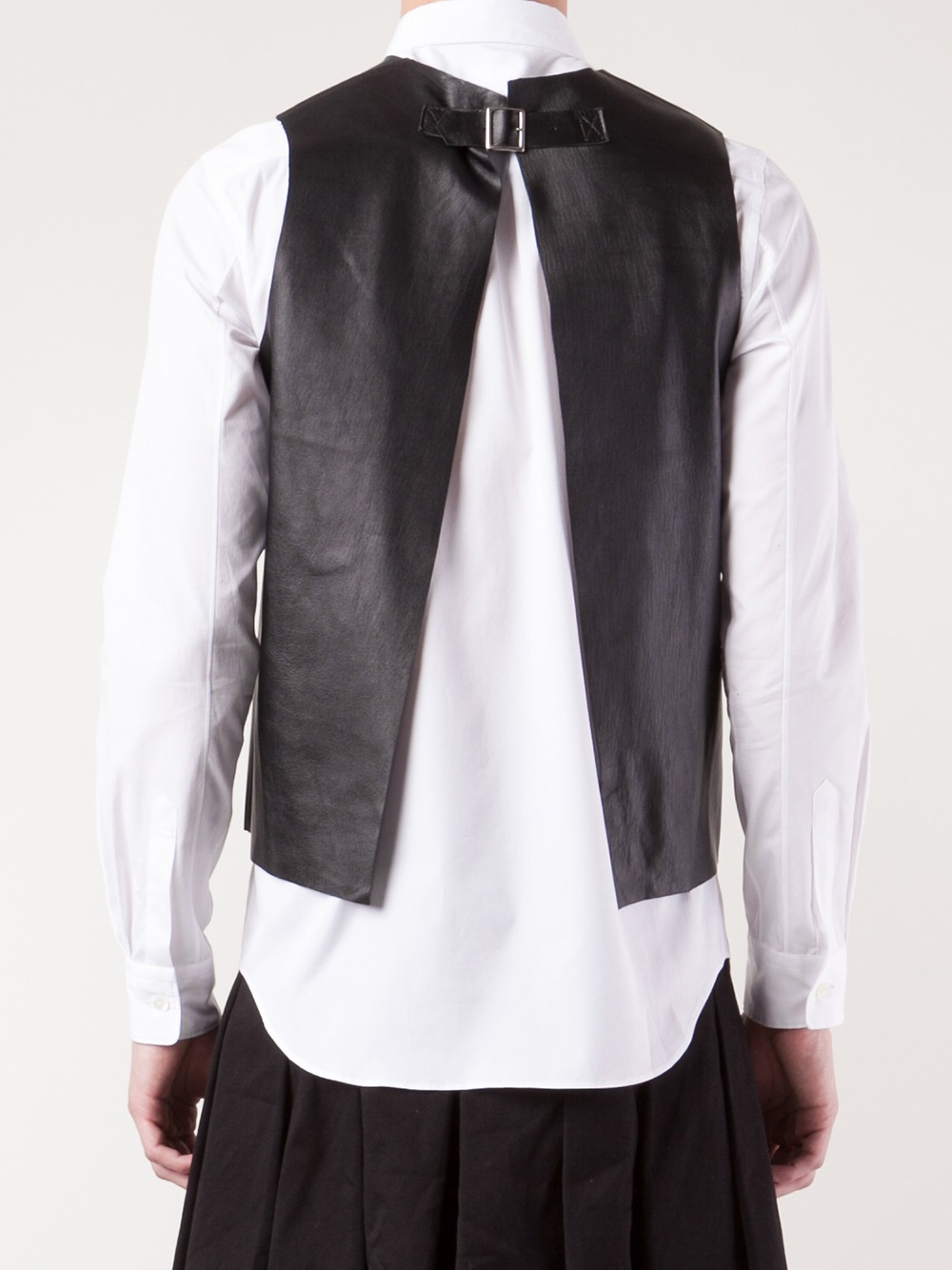 Lyst - Comme Des Garçons Open Back Vest in Black for Men