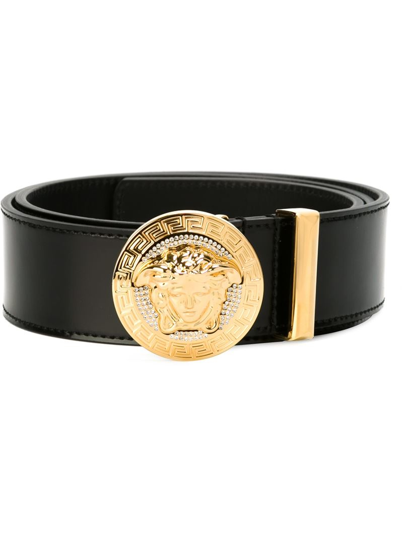mens white versace belt