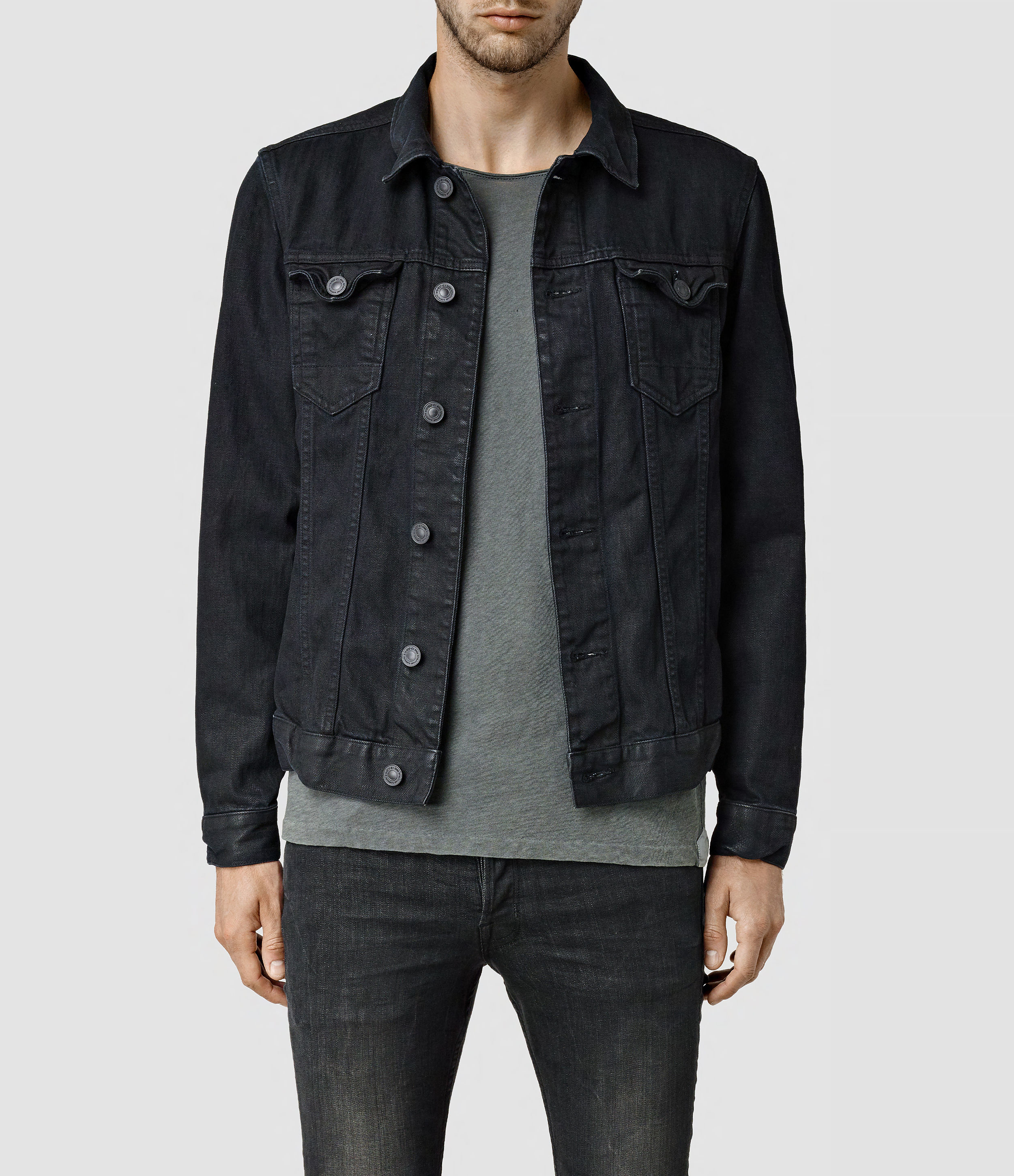 AllSaints Sandusky Denim Jacket in 