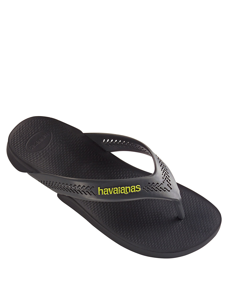 Havaianas Wide Rubber Thong Sandals in Black for Men | Lyst
