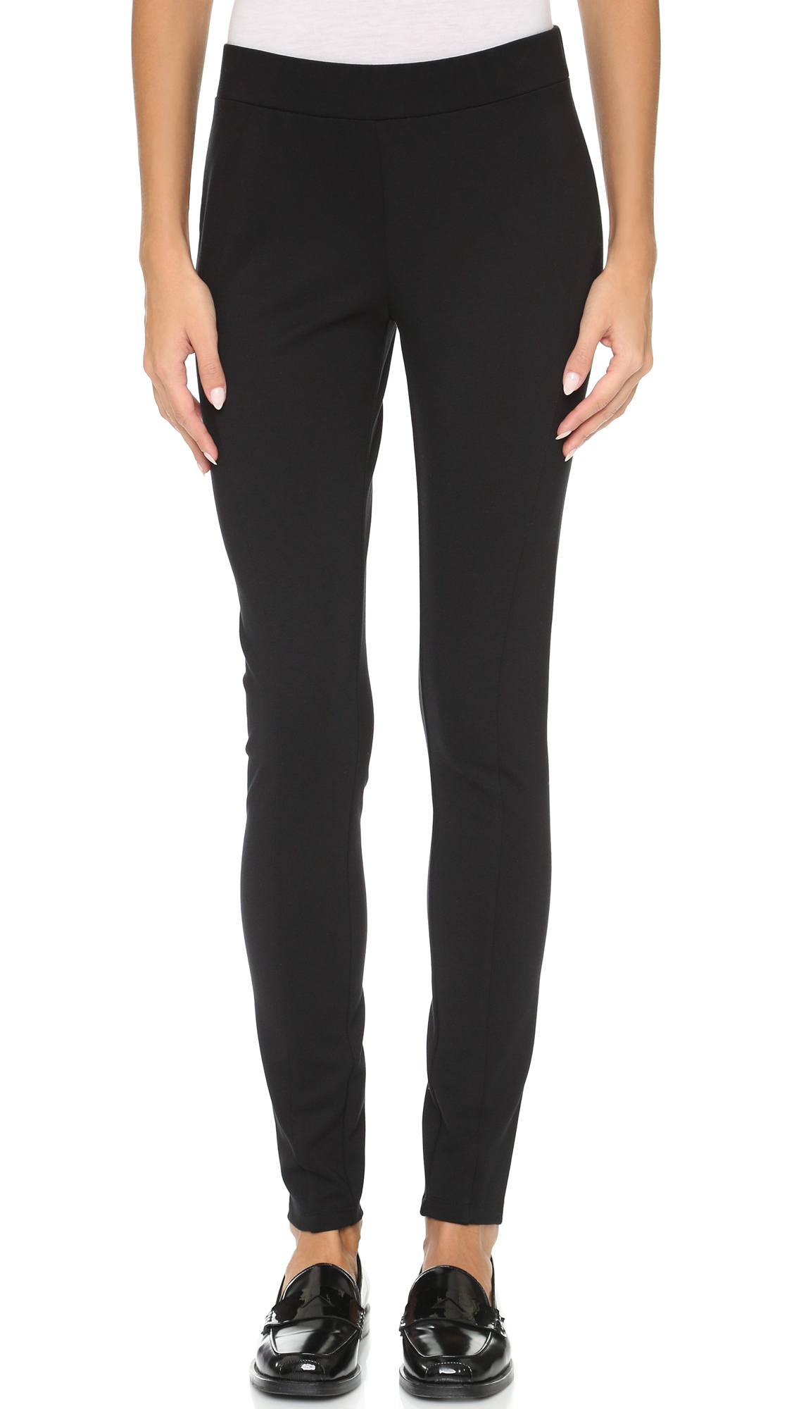 DKNY Pure Pull On Ponte Pants in Black - Lyst