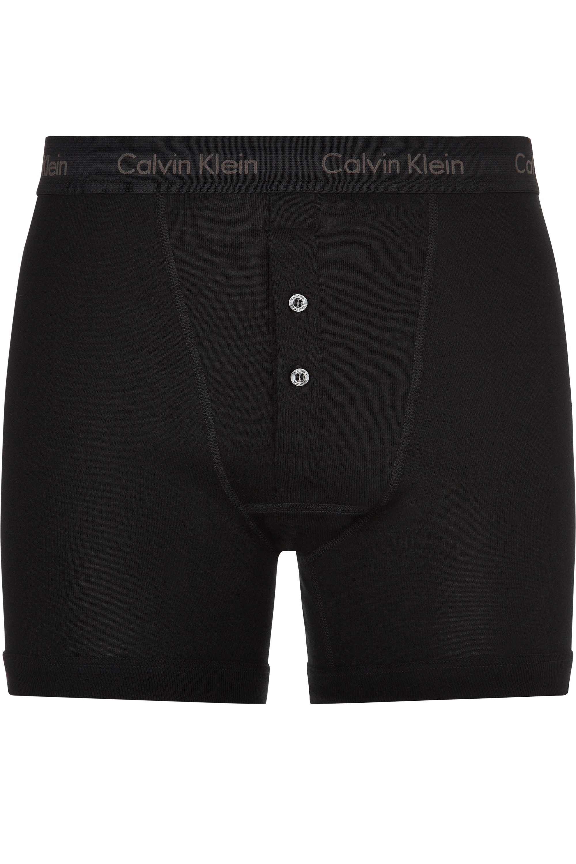 Calvin klein Black & White Button Fly Boxer Pack in Black for Men | Lyst