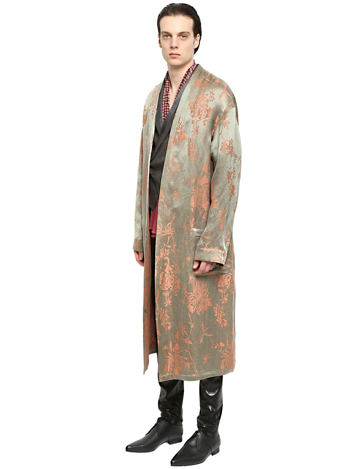 long silk coat