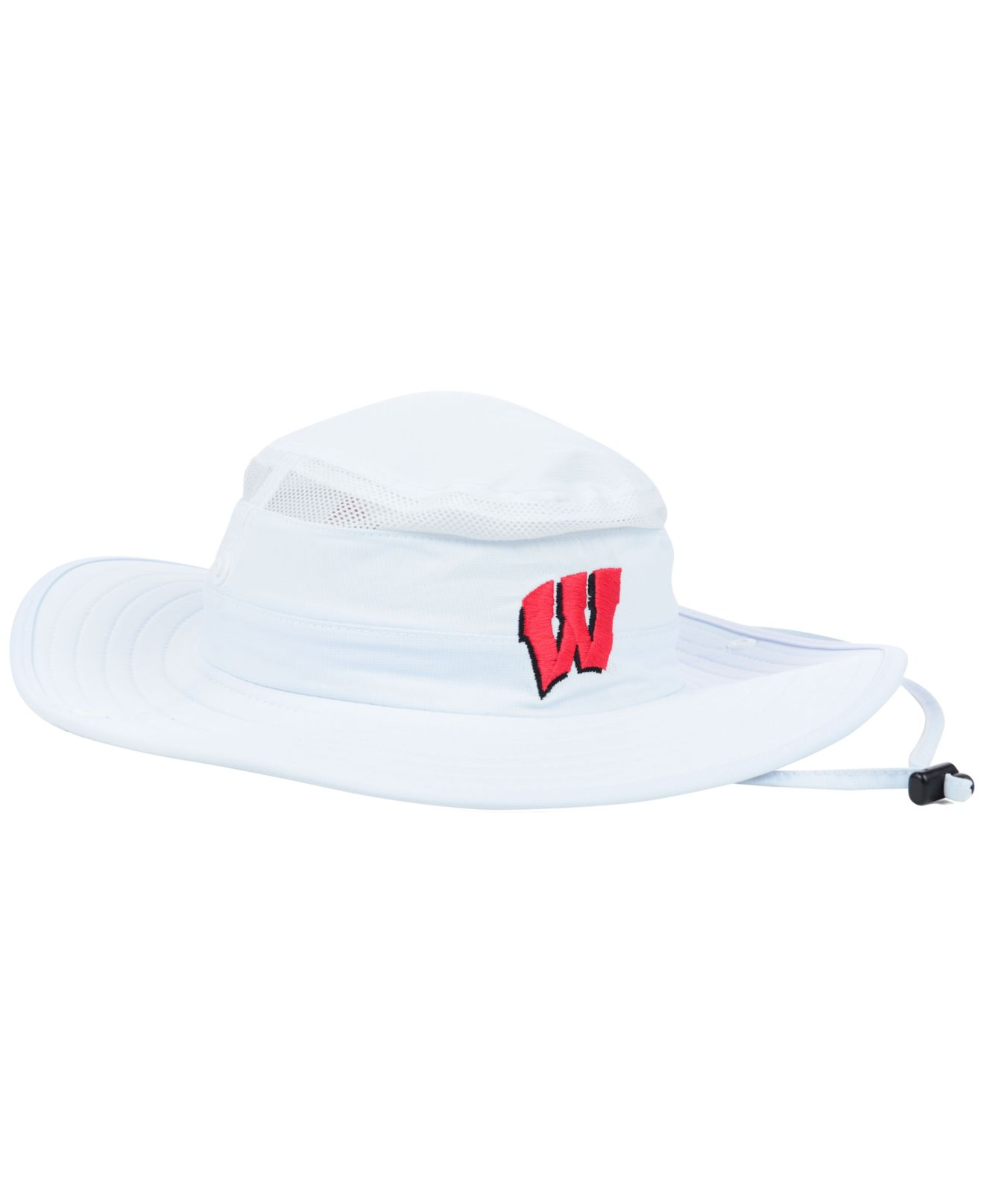 Wisconsin Badgers Team Stripe Bucket Hat FOCO