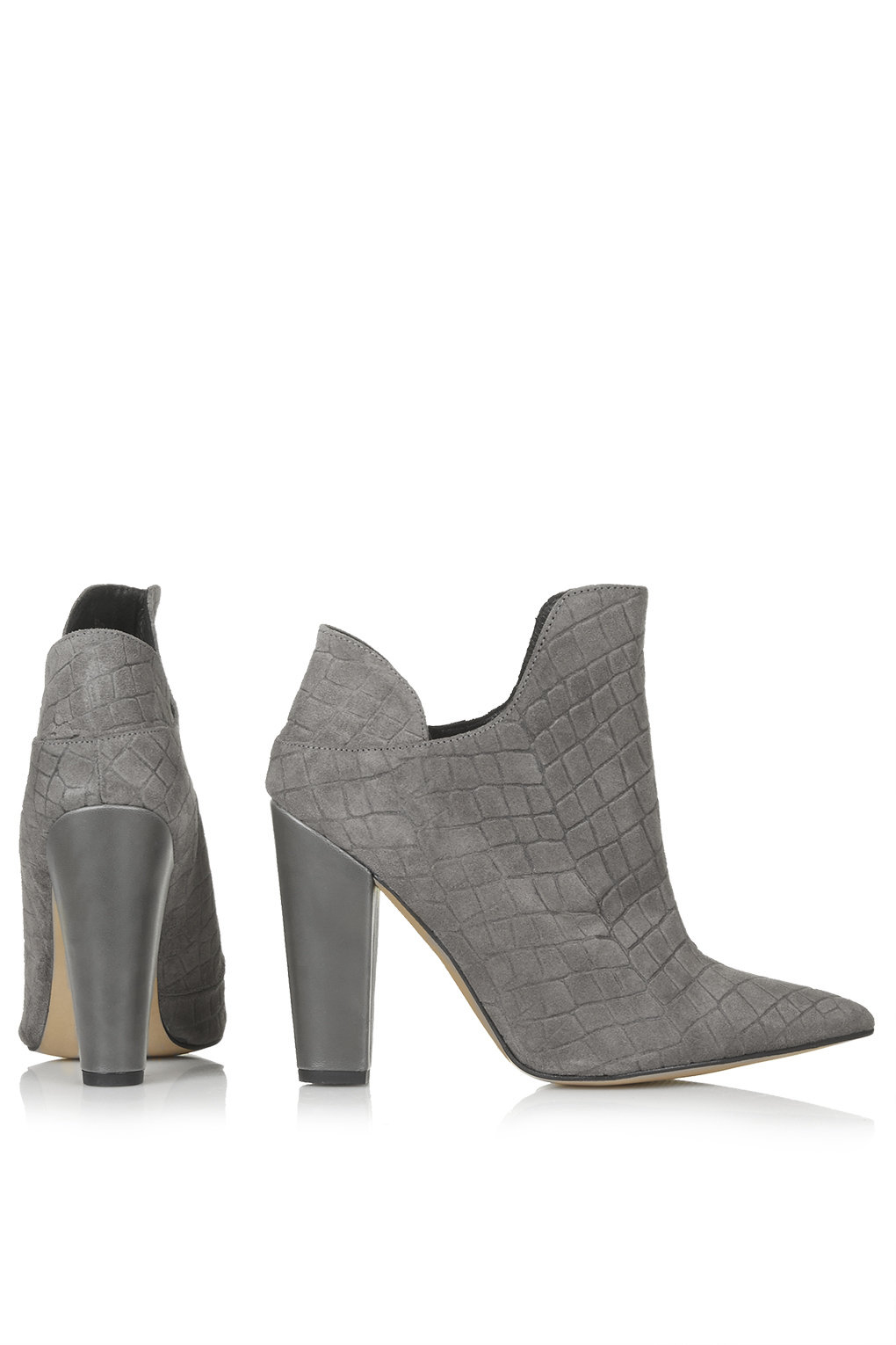 topshop grey ankle boots