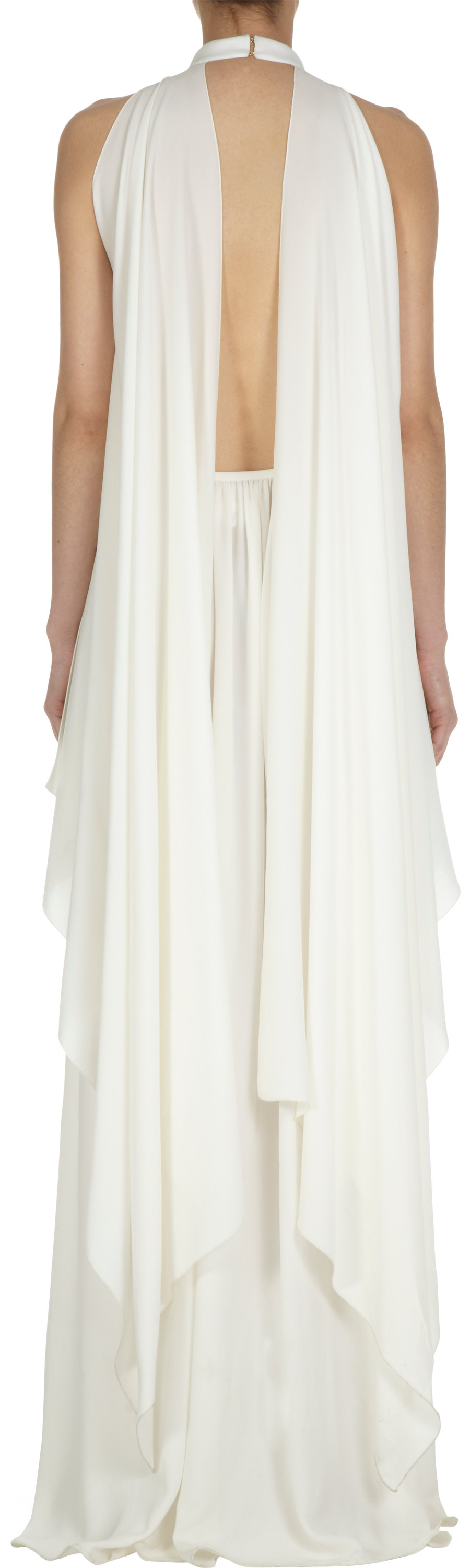 white goddess gown