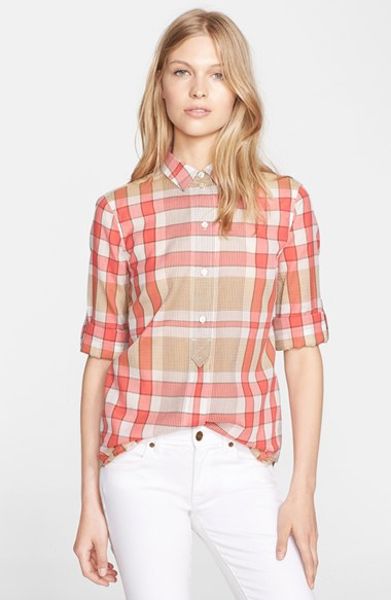 pink burberry shirts