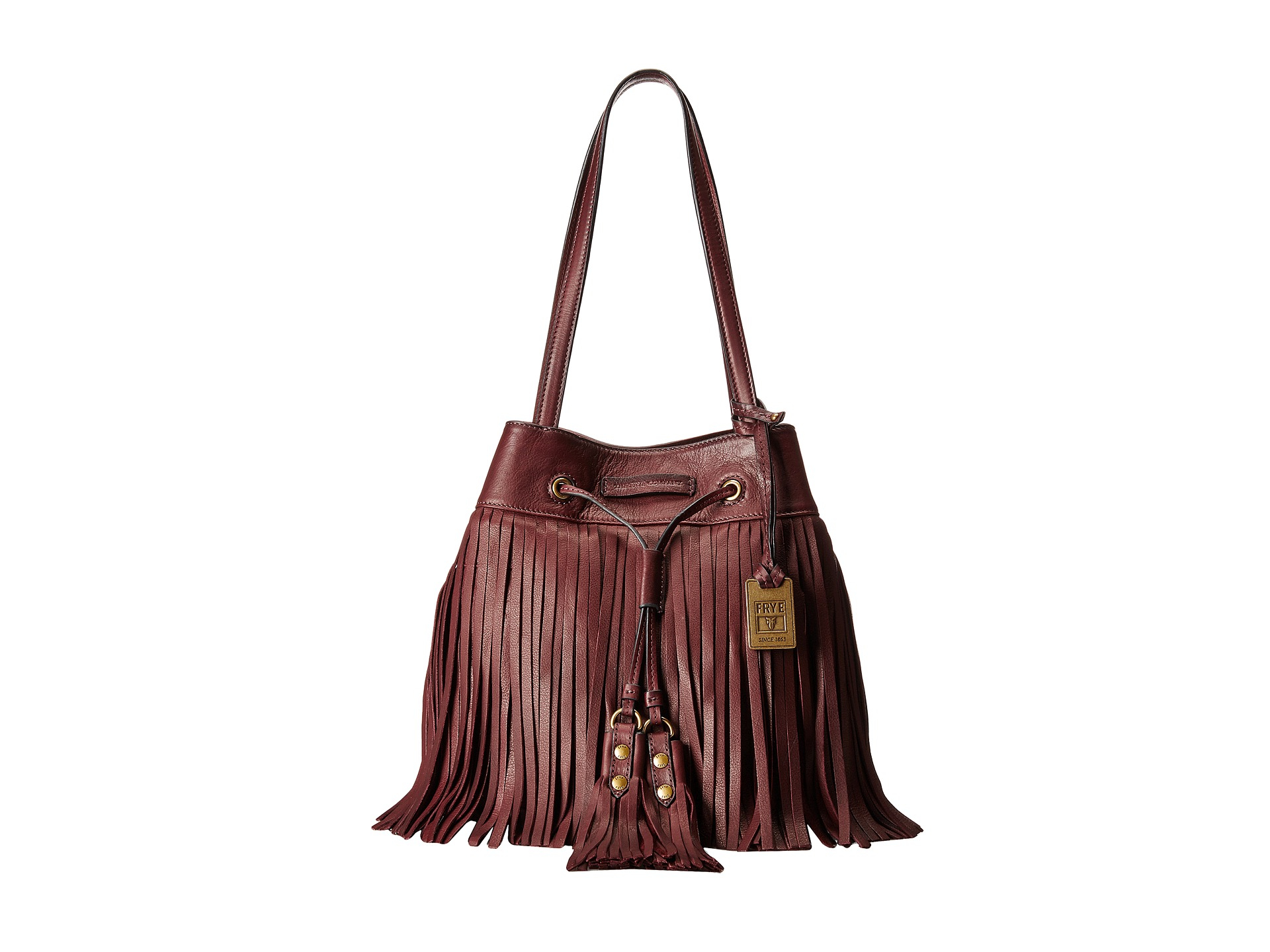 Vintage Leather Fringe Handbag