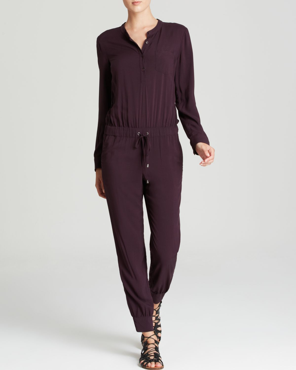 Splendid Jumpsuit Chelsea Voile in Purple (Aubergine) | Lyst